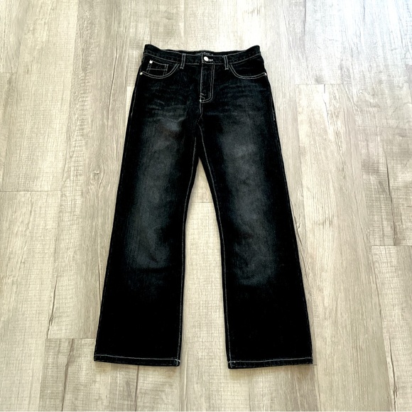 Black Paco Baggy Jeans Kids - Picture 1 of 4